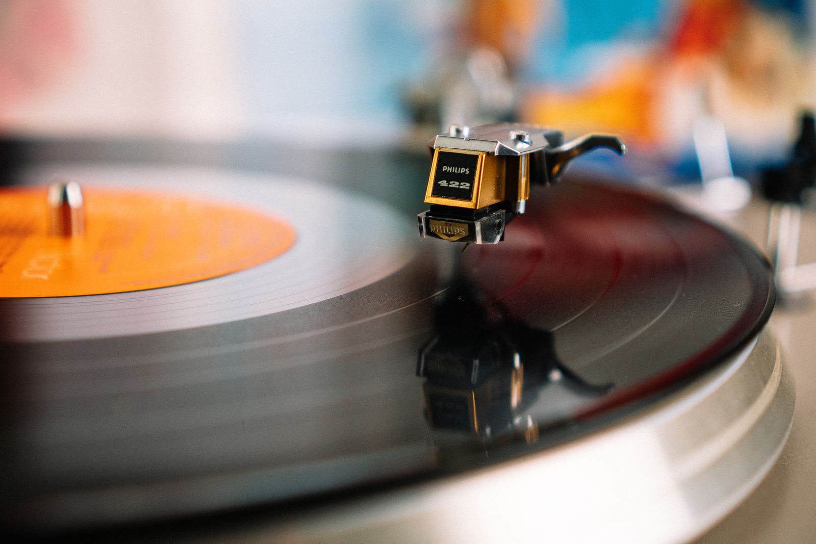 Needle on a spinning record